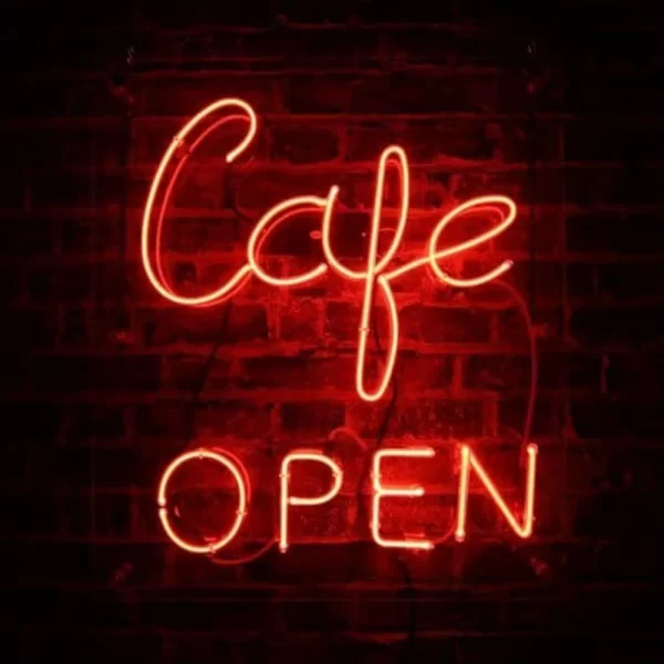 Cafe Open Cam Neon