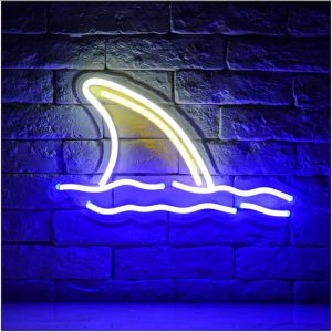 Köpek Balığı Yüzgeci Led Neon