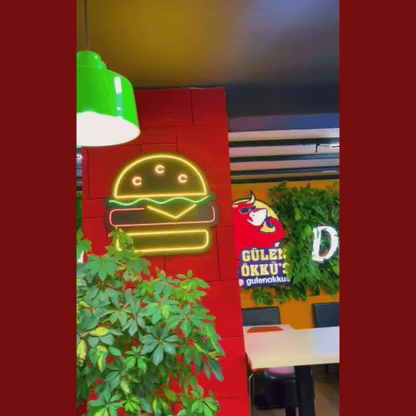 Led Neon Burger