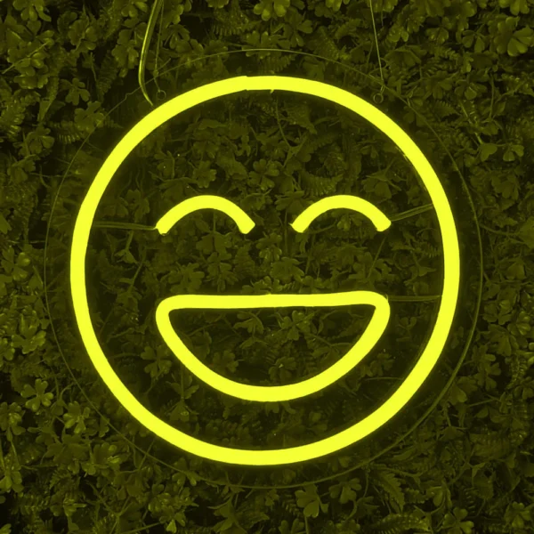 Gülen Yüz Led Neon Tabela - Smiley Duvar Dekoru
