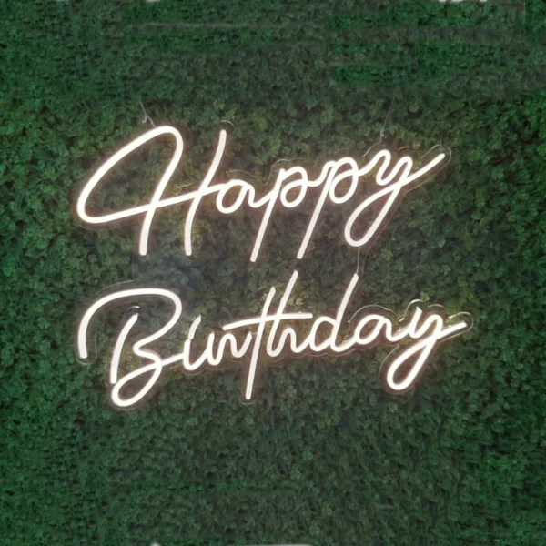 Happy Birthday Led Neon Tabela - Doğum Günü Kutlama Dekoru