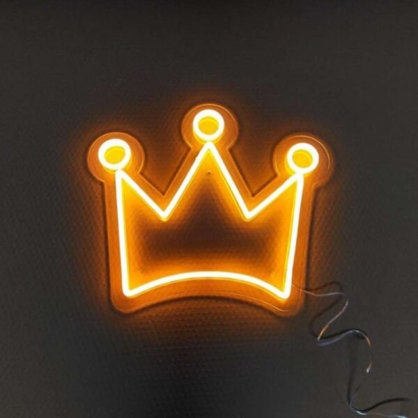 Kral Tacı Led Neon Tabela - Royal Duvar Dekoru