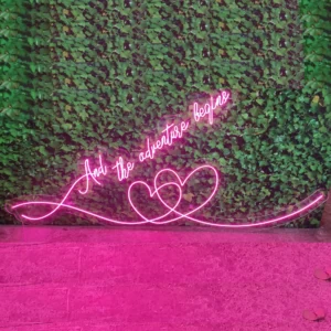 Kişiye Özel Kalp Figürlü Led Neon Yazı Tasarımı