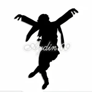 Efe Zeybek Silueti ve Aydın 09 Yazılı Led Neon Tabela