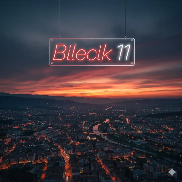 Bilecik 11 Led Neon Tabela – Şehir Serisi Özel Tasarım