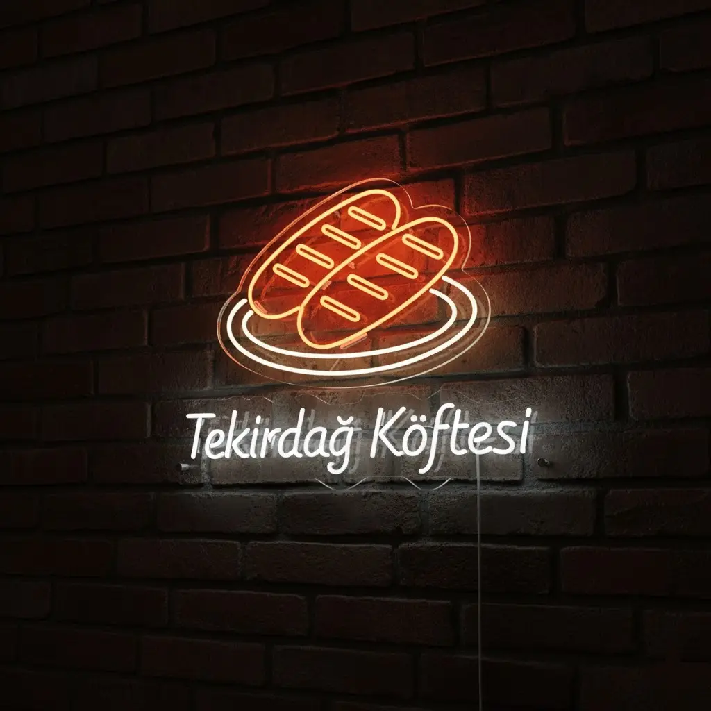 Tekirdağ Köftesi Led Neon