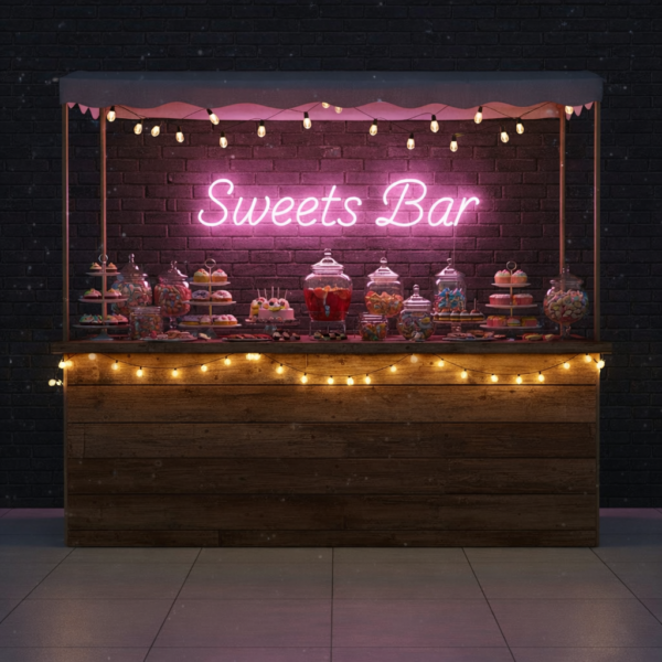 Sweets Bar Led Neon Yazısı - Mutfak ve Cafe Dekorasyonu