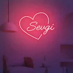 LED Neon Sevgi